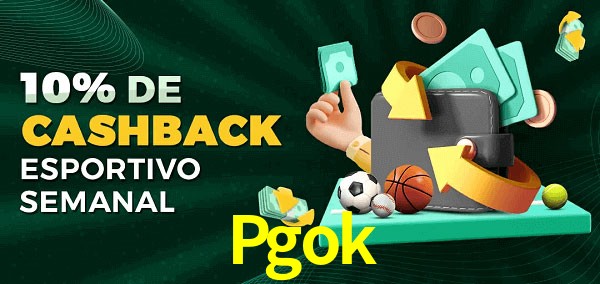 10% de bônus de cashback na Pgok